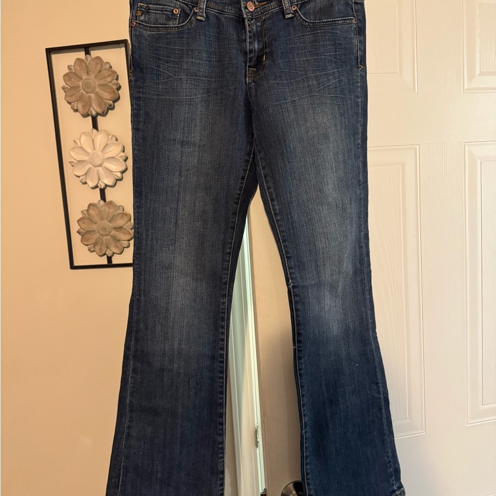 Seven7 Dark Blue Flare Jeans